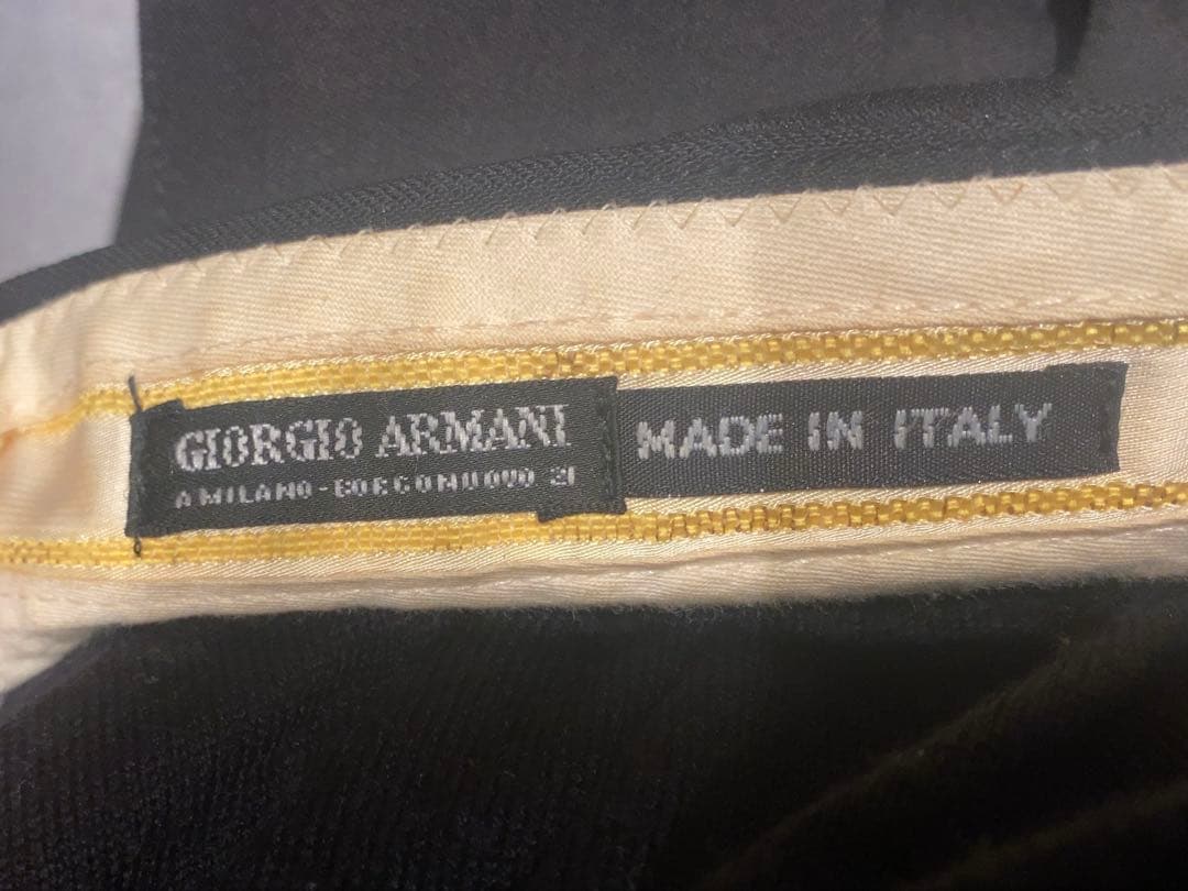 1997 Giorgio Armani 黒タグ 黒スラックス archive