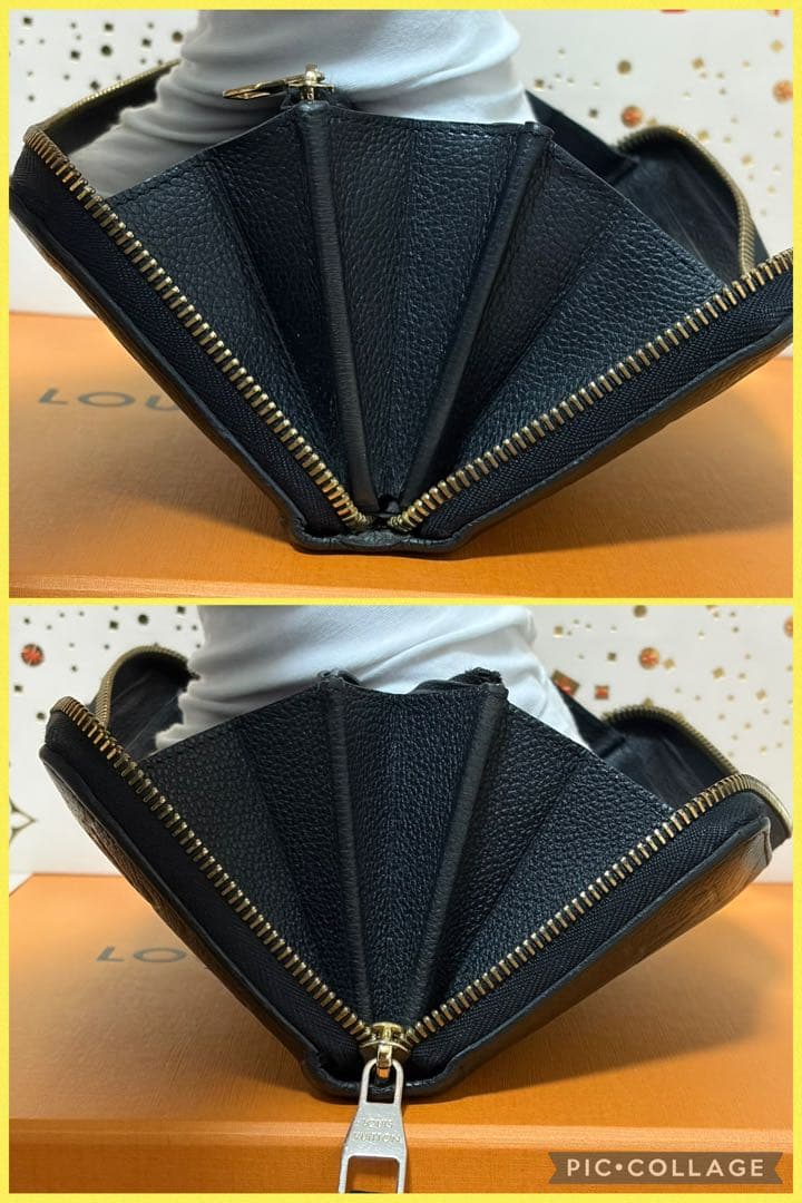 【極美品】ルイヴィトン モノグラム アンプラント ブラック 長財布