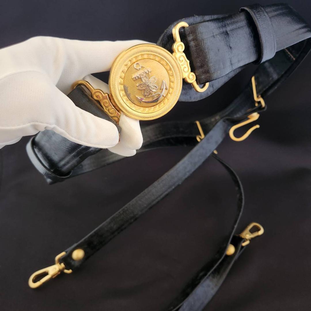 旧日本軍 海軍 短剣 士官用 剣帯 模造刀 短刀 桜紋 軍刀 刀剣 レプリカ