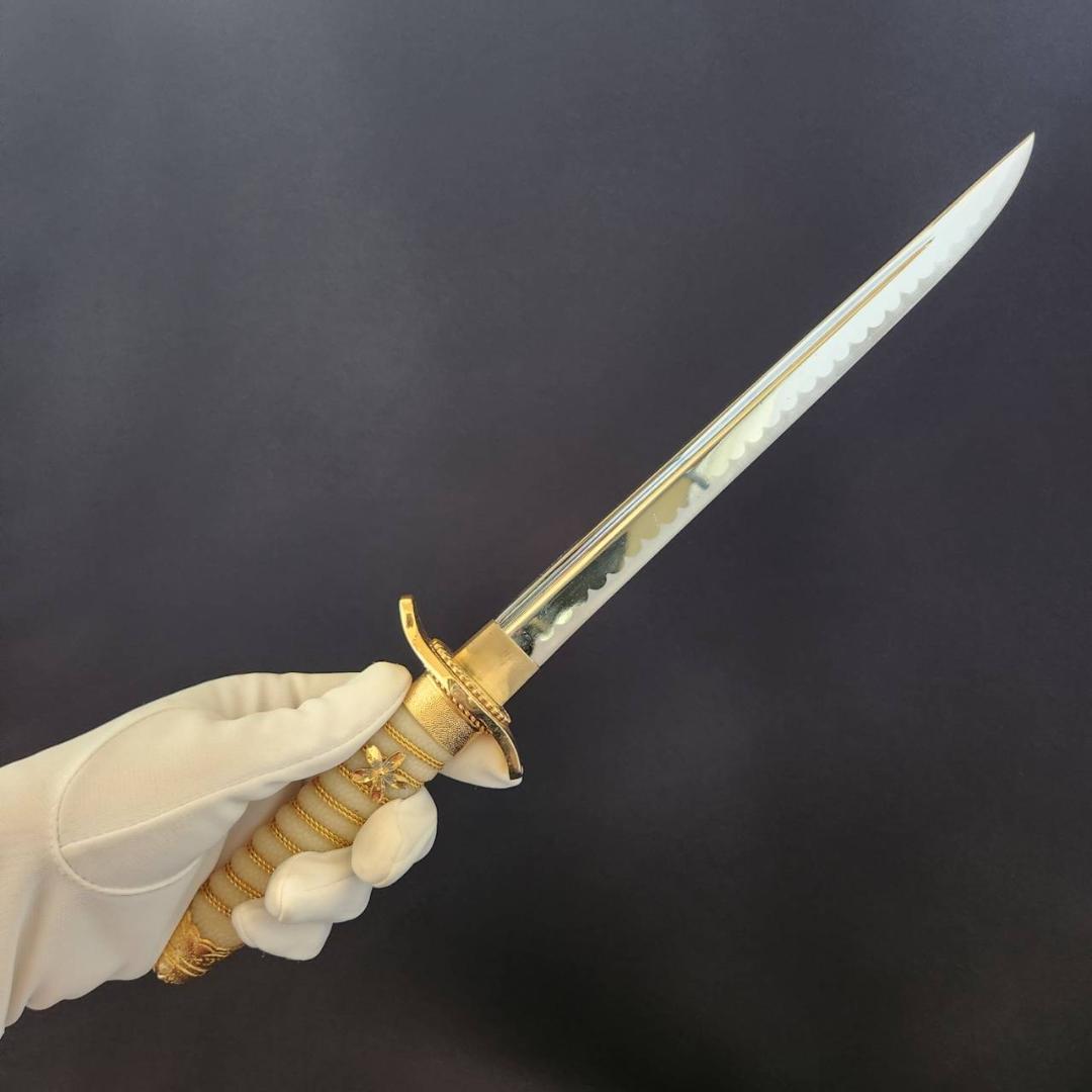 旧日本軍 海軍 短剣 士官用 剣帯 模造刀 短刀 桜紋 軍刀 刀剣 レプリカ