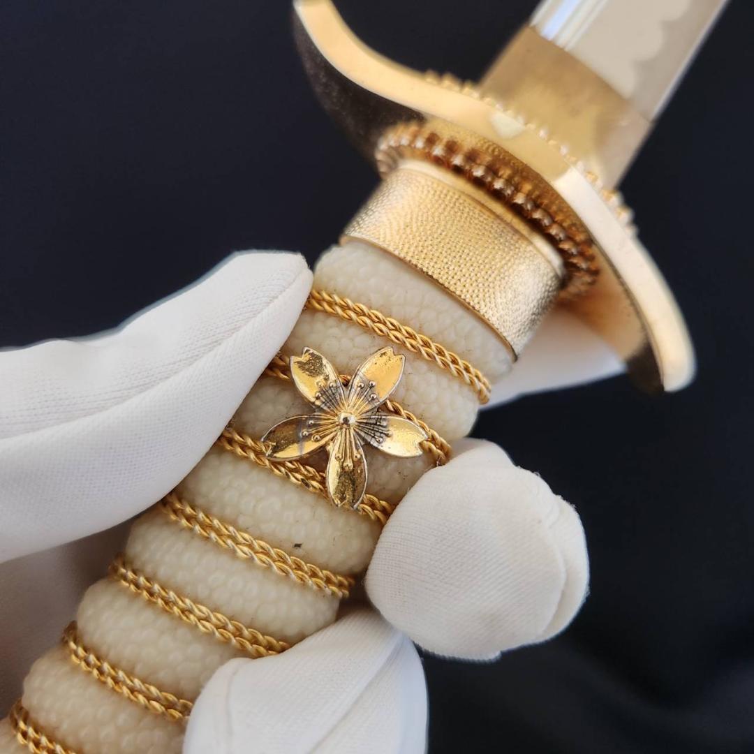 旧日本軍 海軍 短剣 士官用 剣帯 模造刀 短刀 桜紋 軍刀 刀剣 レプリカ