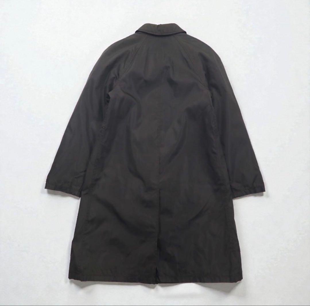 90s PRADA イタリア製 バルマカーン ナイロン ステンカラーコート S
