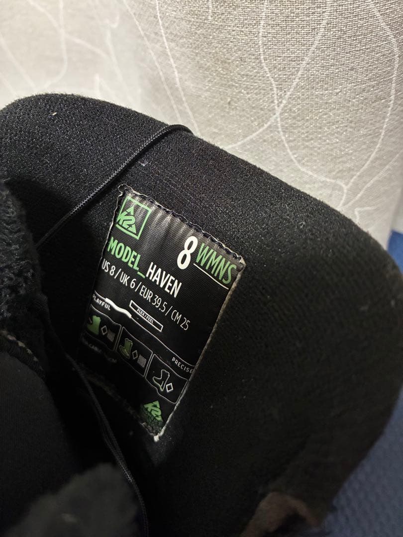 K2 HAVEN スノーボードブーツ 25cm ブラック 美品 ボア式