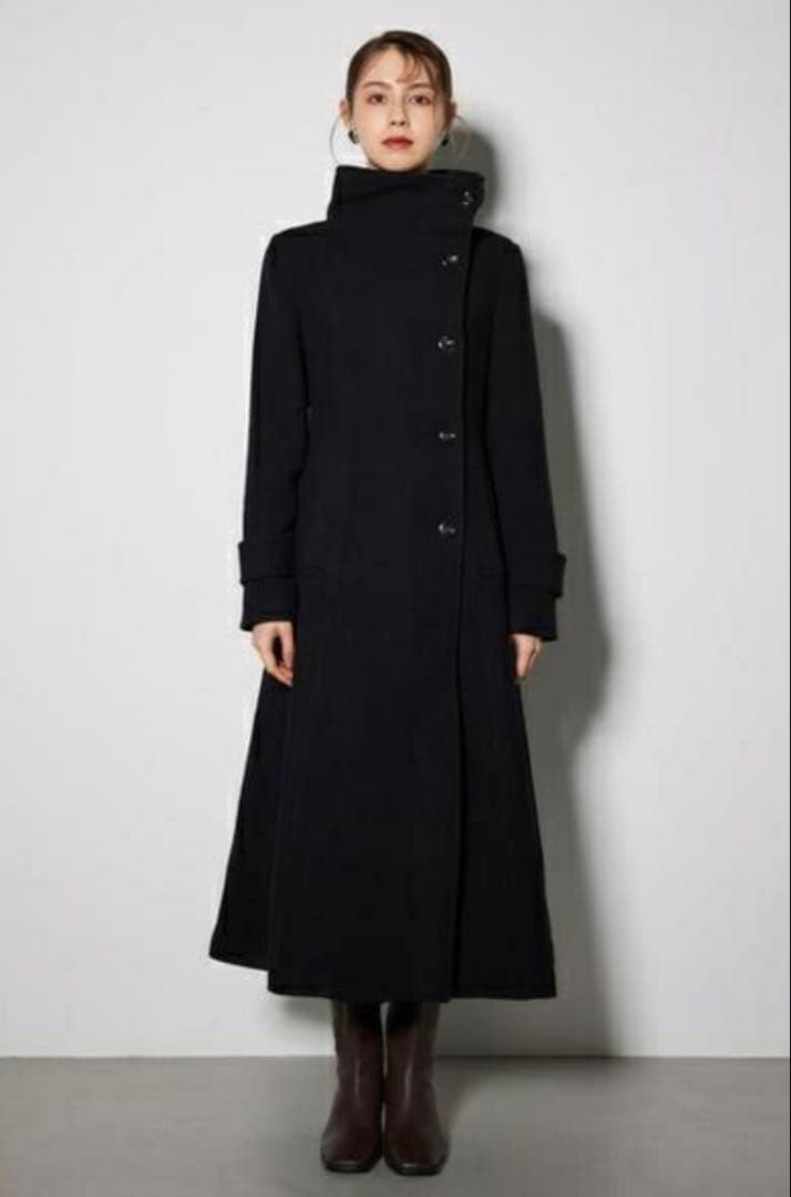 【rienda】★リエンダ★オーバーネックシンデレララインコート