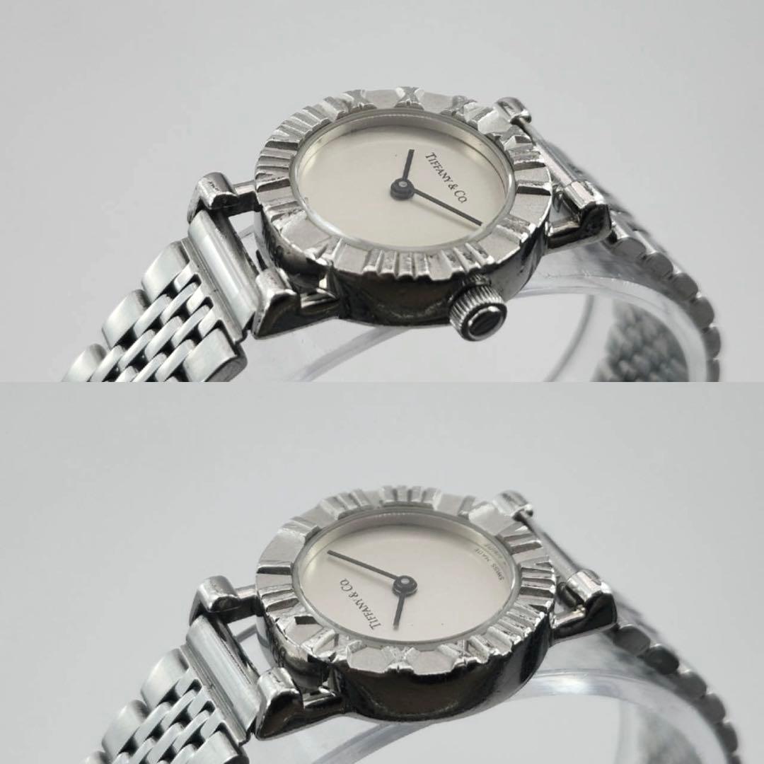 ティファニー　アトラス　腕時計　レディース　クォーツ　ホワイト文字盤　ローマン