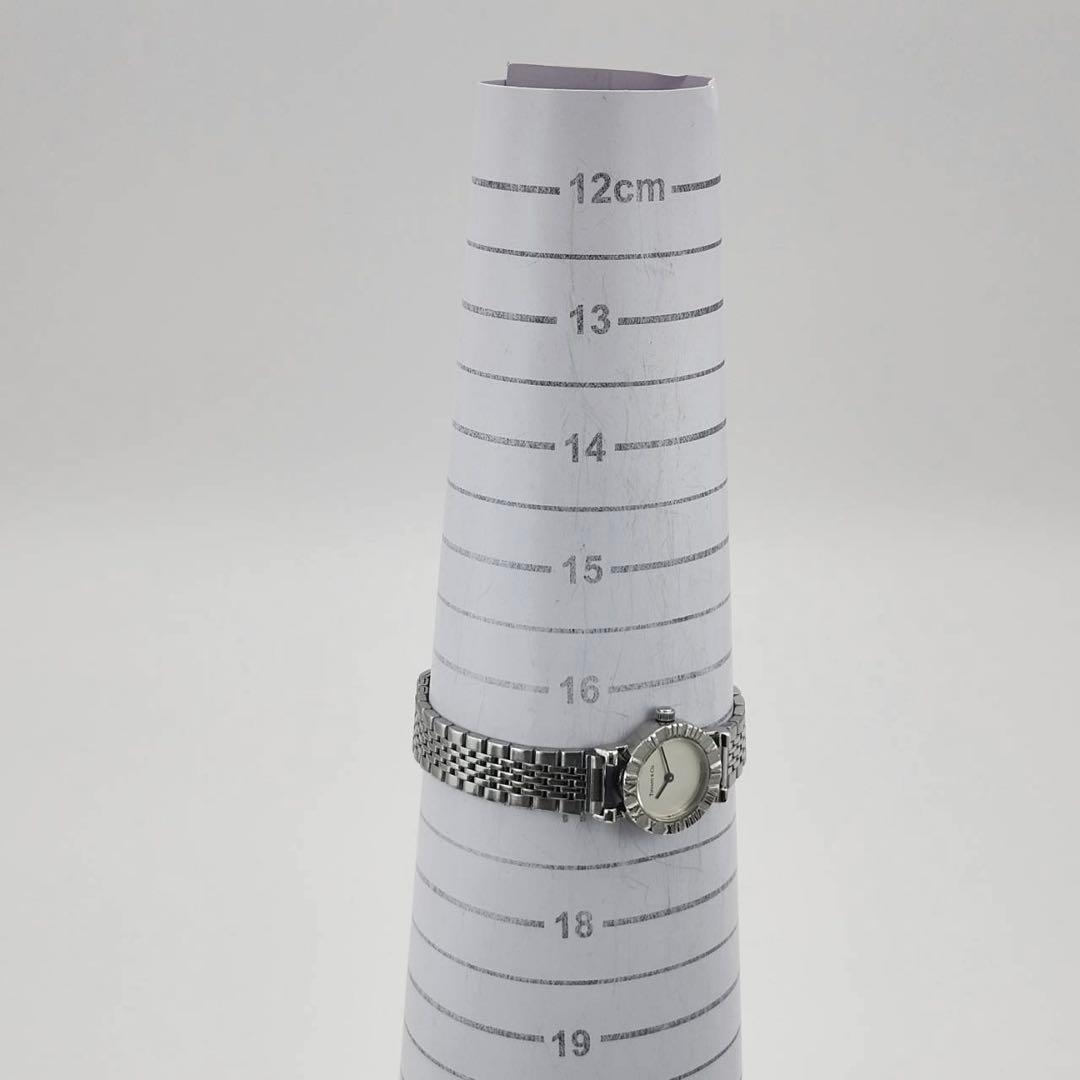 ティファニー　アトラス　腕時計　レディース　クォーツ　ホワイト文字盤　ローマン