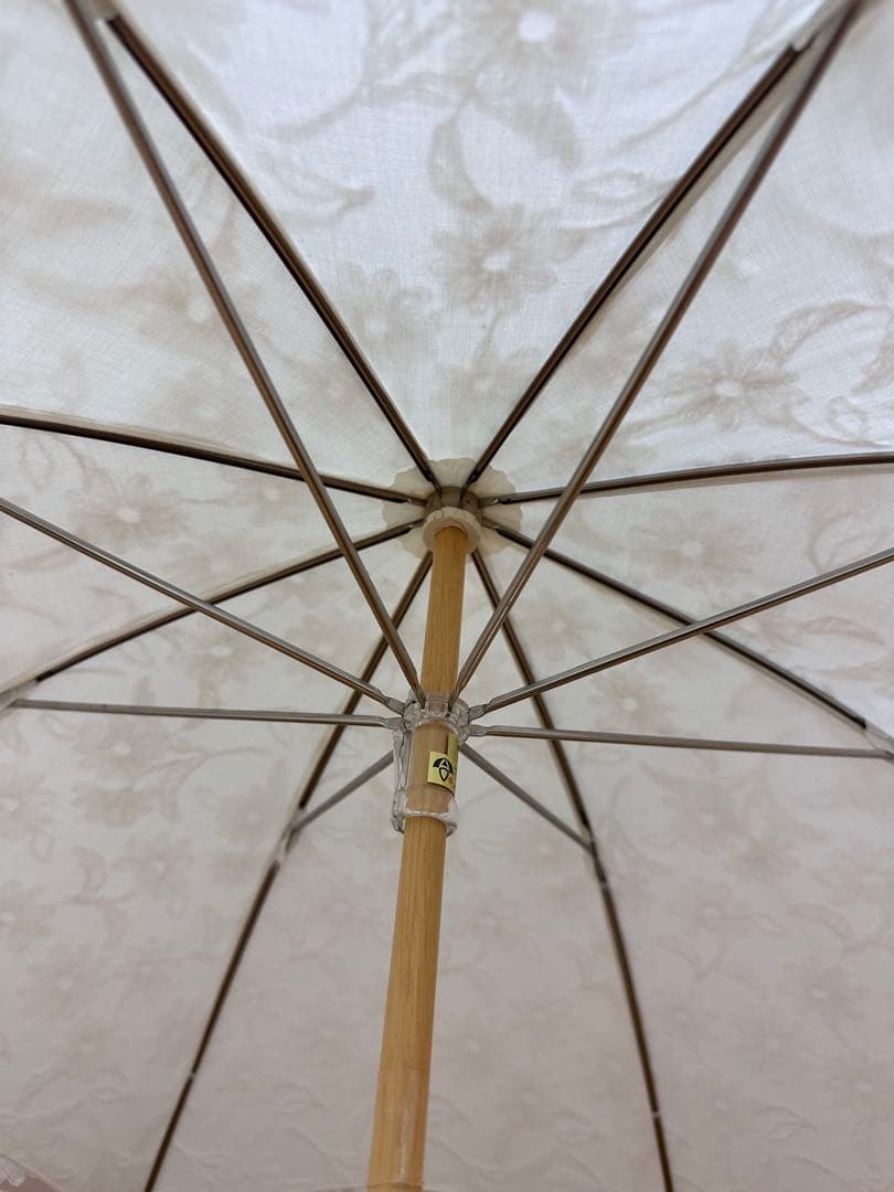 FEILER ホワイトマーガレット柄　長日傘