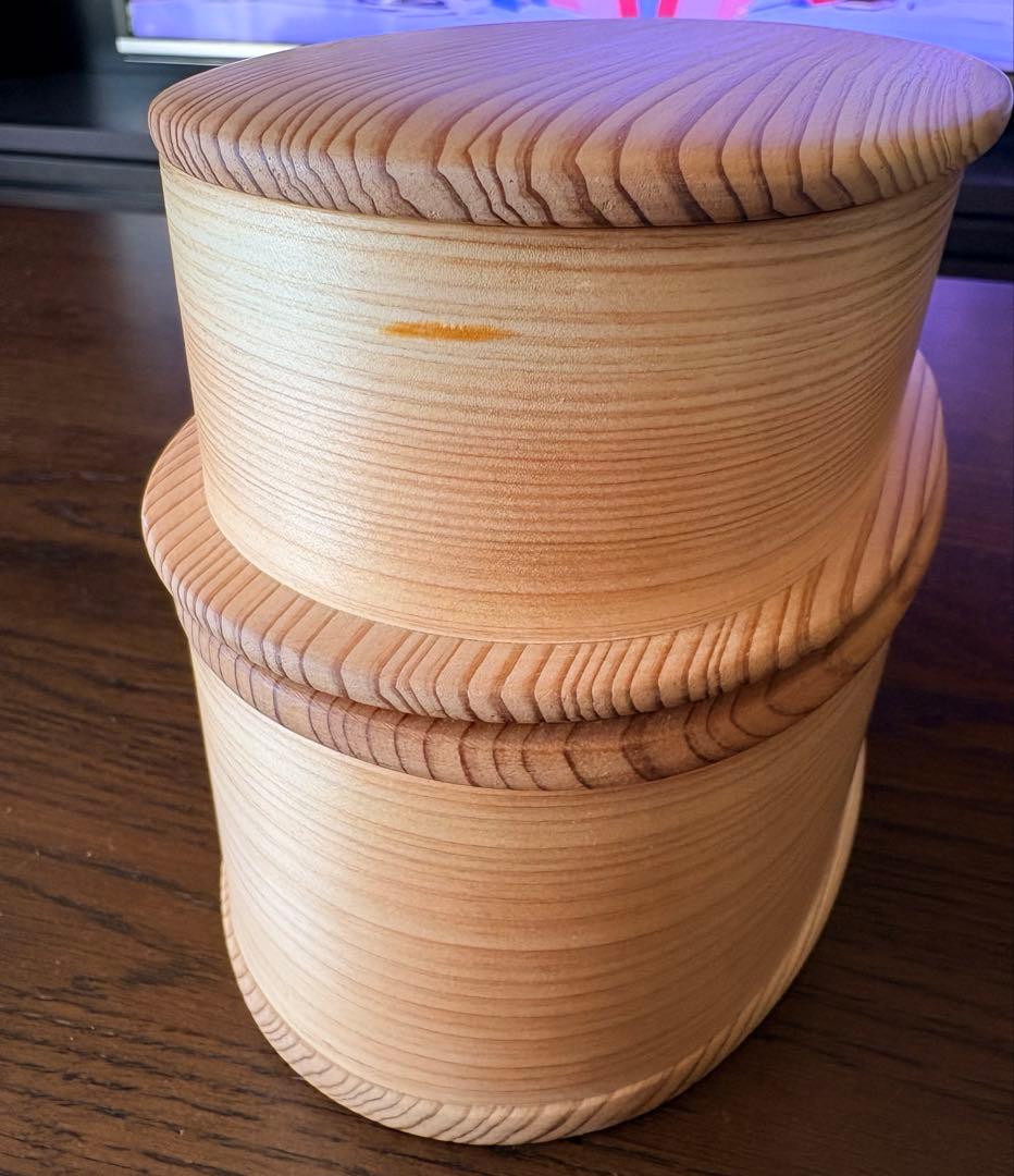 そそぎ工房　曲げわっぱ　楕円二段入子　檜