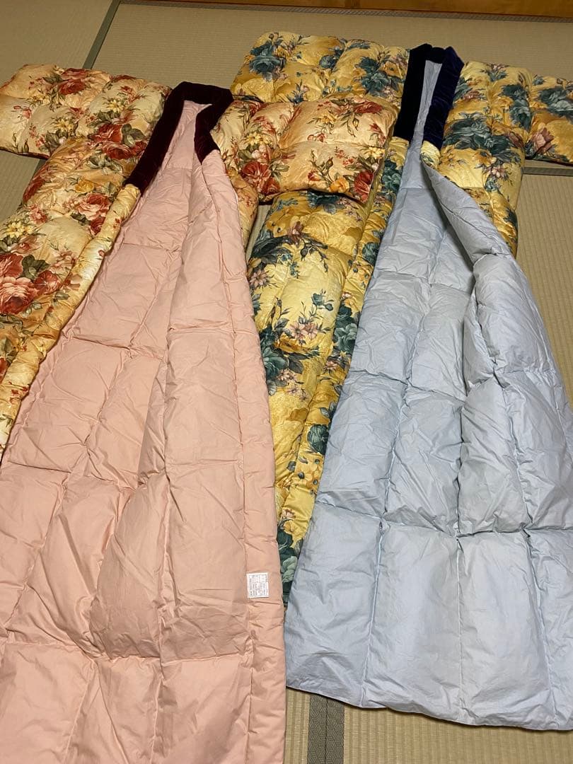 羽毛かい巻きセット（赤・青）