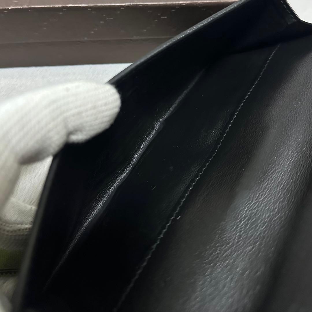 GUCCI グッチ　長財布　キャンバス　ラブリーハート　ブラック　GG