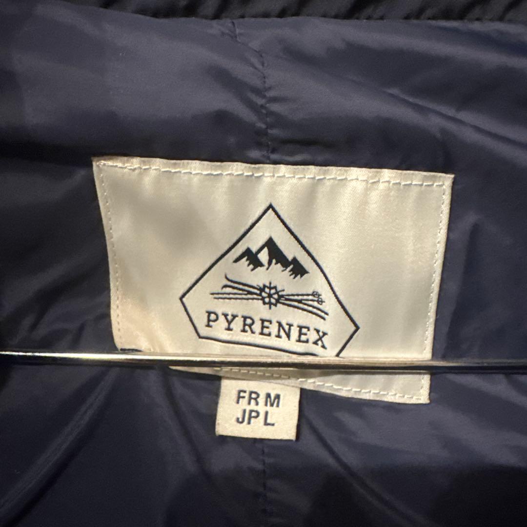 ピレネックスPYRENEX ダウン ランスベスト ネイビー L