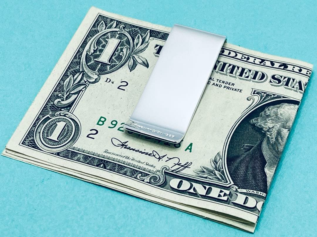 h638 希少　ティファニー　マネークリップ　2009 シルバー　925