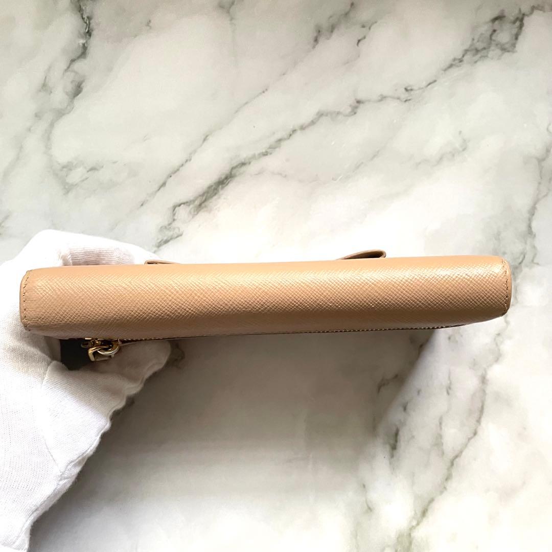 PRADA プラダ サフィアーノ　リボン　フィオッコ　長財布　0113-③