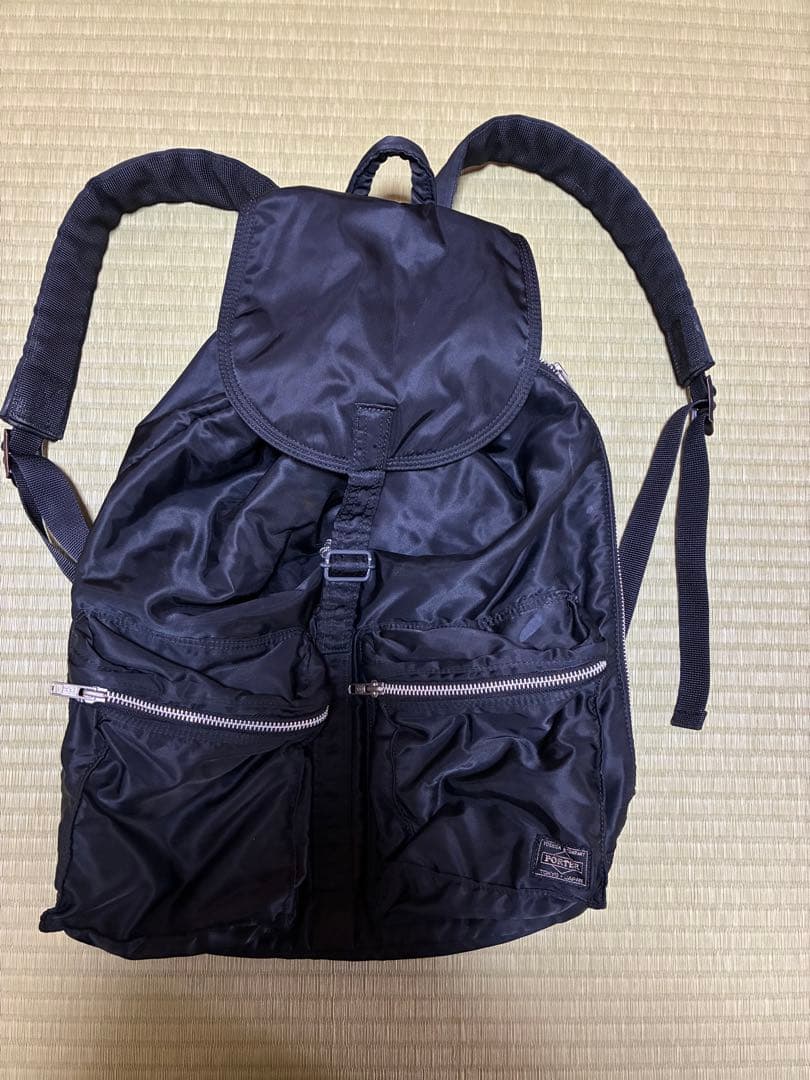 PORTER ポーター　ブラック バックパック　タンカー