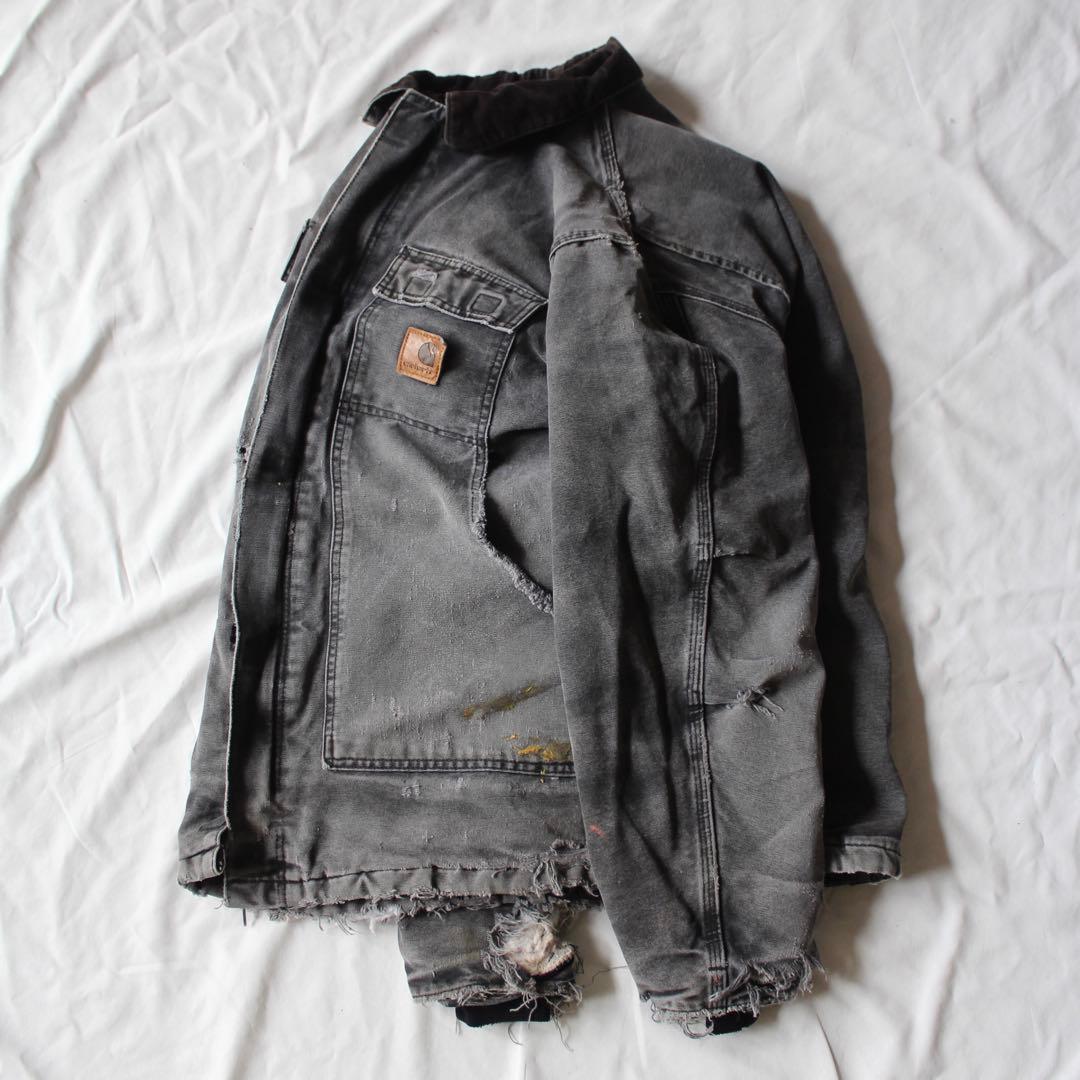 襤褸•墨黒 Carhartt トラディショナル コート ジャケット BLK M