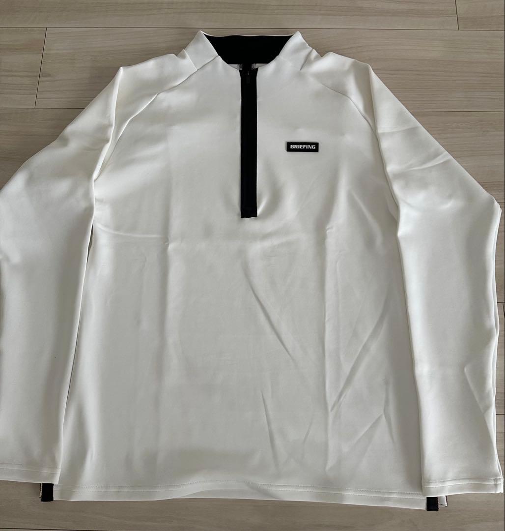 ブリーフィング ハーフジップシャツ M ホワイト 新品未使用品