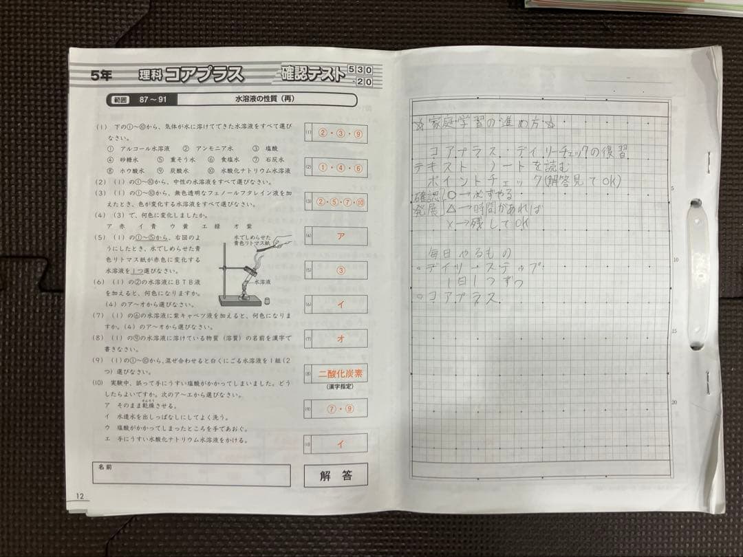 サピックス 5年 理科 小５ 1-37 全 テキスト 2023年受験 コアプラス