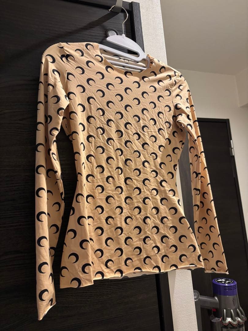 Marine Serre ベージュ S マリーンセル　月模様