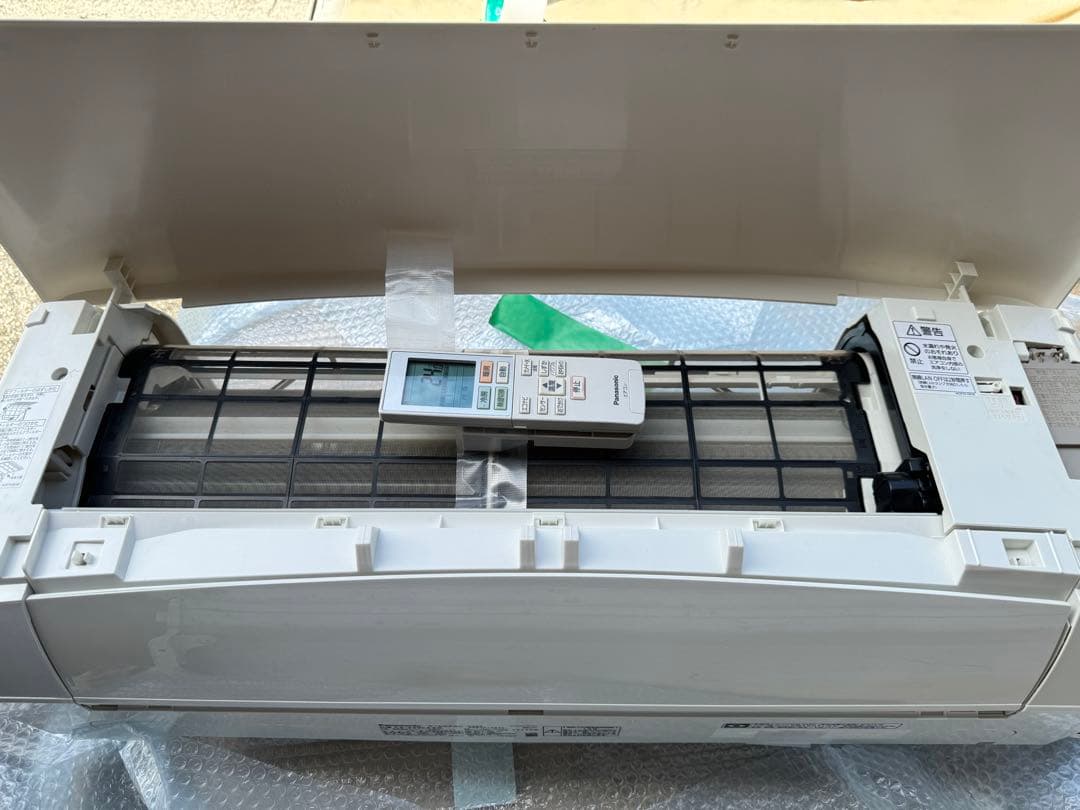 室外機も送料込 パナソニック 6畳用 お掃除エアコン クーラー 2.2kw