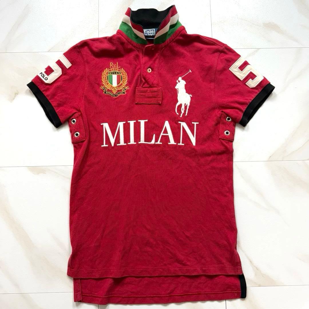 ラルフローレン ポロシャツ ビックポニー MILAN 赤 Sサイズ