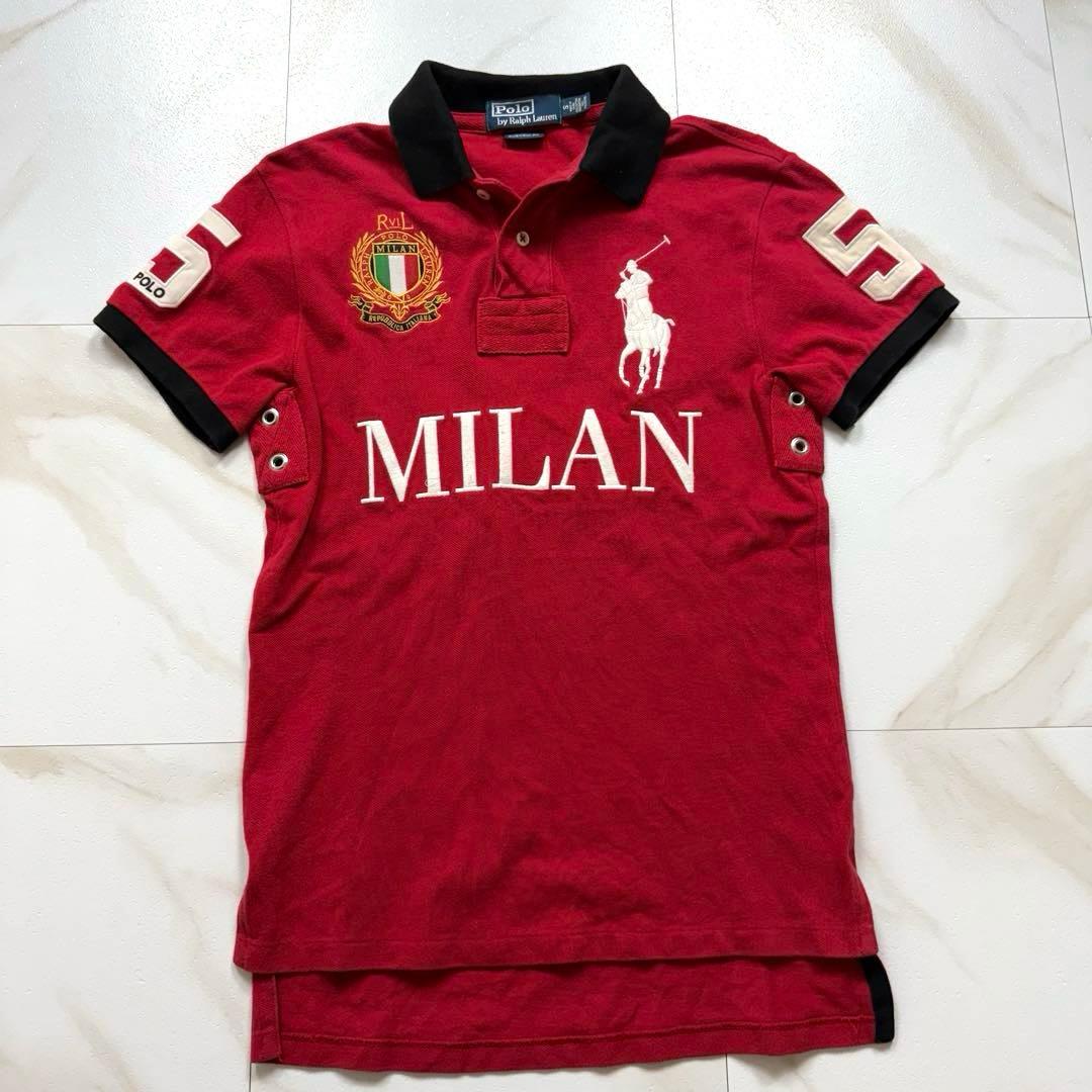 ラルフローレン ポロシャツ ビックポニー MILAN 赤 Sサイズ