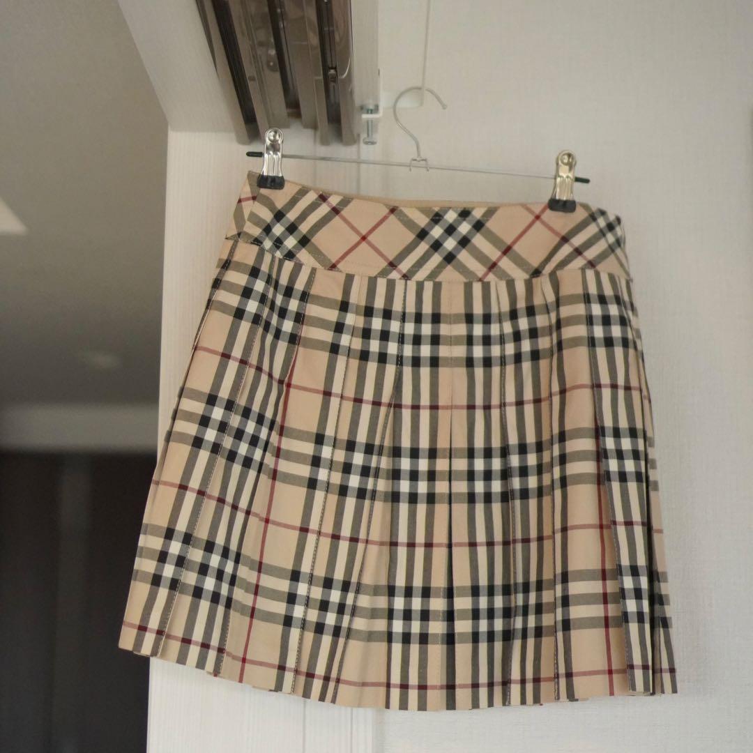 【美品】BURBERRY BLUELABEL ノバチェック ベルト ミニスカート