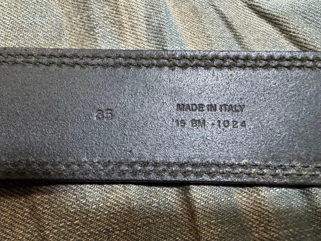 Dior homme ディオールオム ダブルピン レザーベルト 85 Hedi