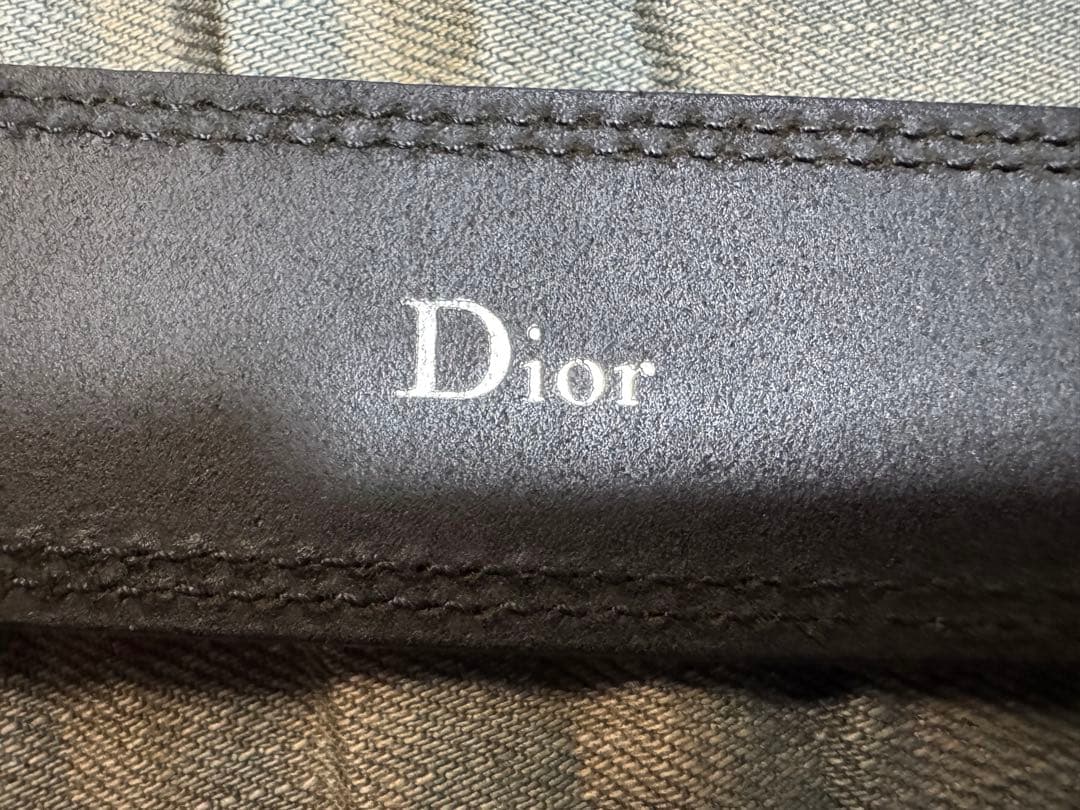 Dior homme ディオールオム ダブルピン レザーベルト 85 Hedi