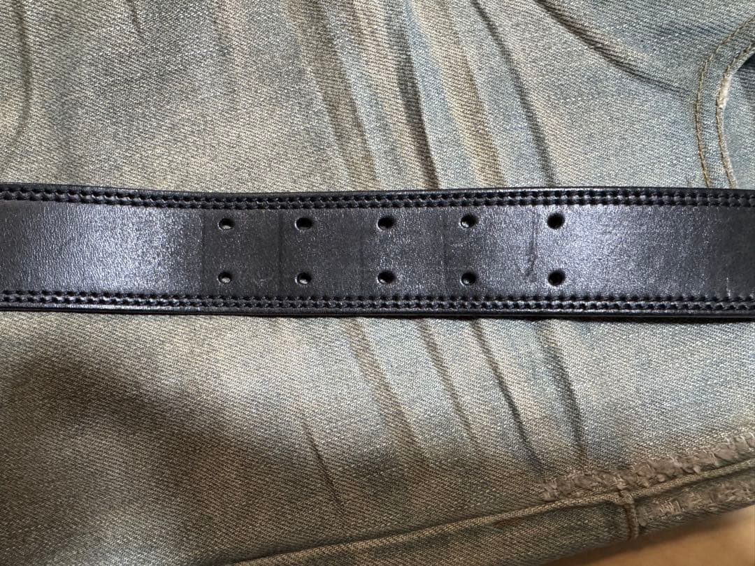 Dior homme ディオールオム ダブルピン レザーベルト 85 Hedi