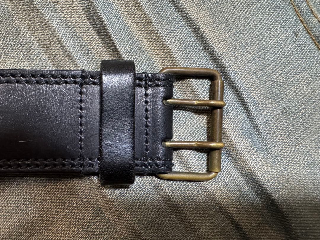 Dior homme ディオールオム ダブルピン レザーベルト 85 Hedi