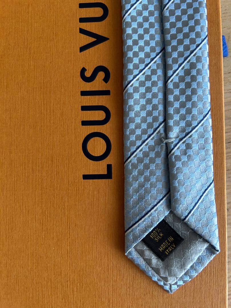値下げ[新品未使用]Louis Vuitton ストライプ/チェック柄 ネクタイ
