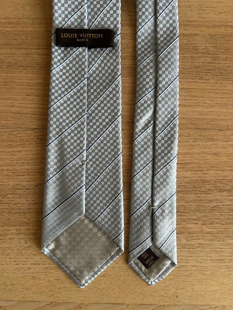 値下げ[新品未使用]Louis Vuitton ストライプ/チェック柄 ネクタイ
