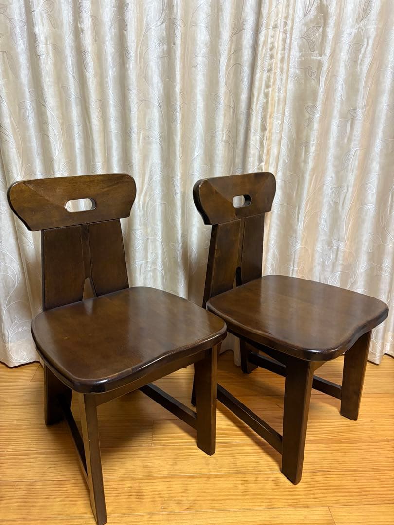 karimoku カリモク RUSTIC ラスティックチェア 2脚 無垢 椅子