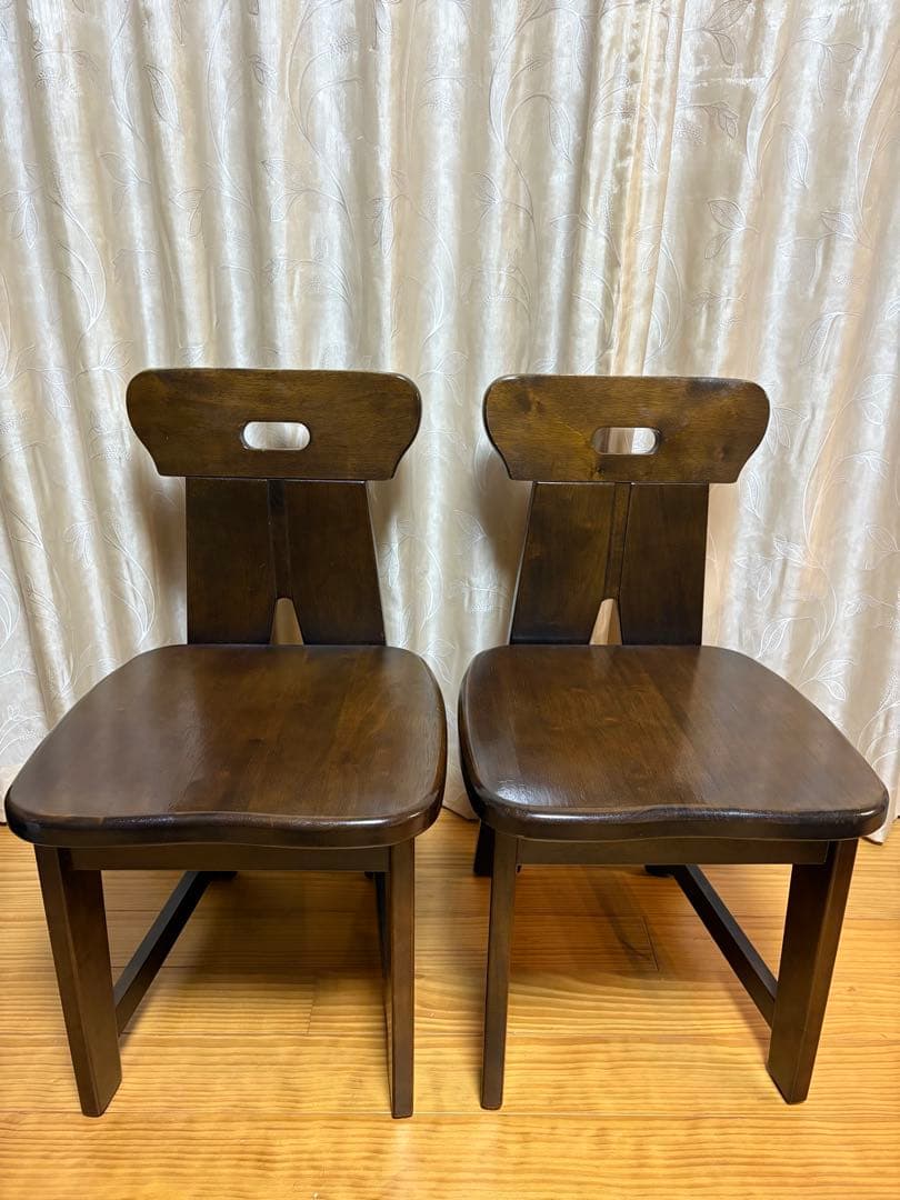 karimoku カリモク RUSTIC ラスティックチェア 2脚 無垢 椅子