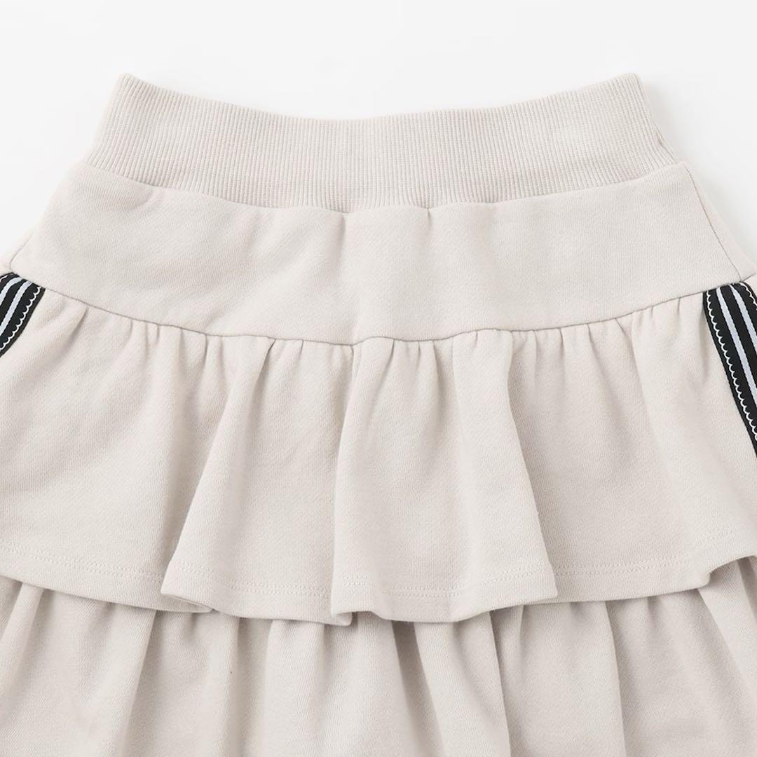 メゾピアノ新品新作タグ付きスポーティーラインジップパーカ＆スカパンセットアップ