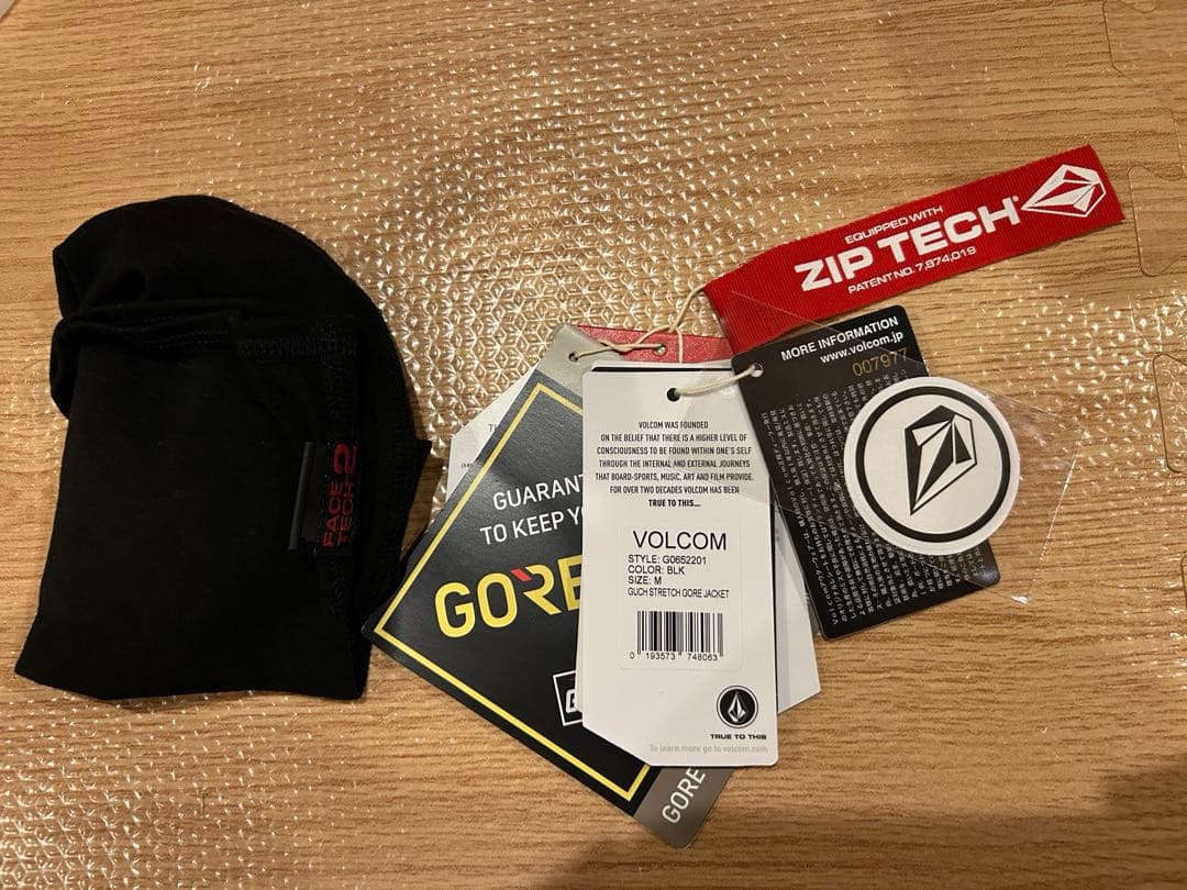 VOLCOM GUCH STRETCH GORE JKT BLK Mサイズ