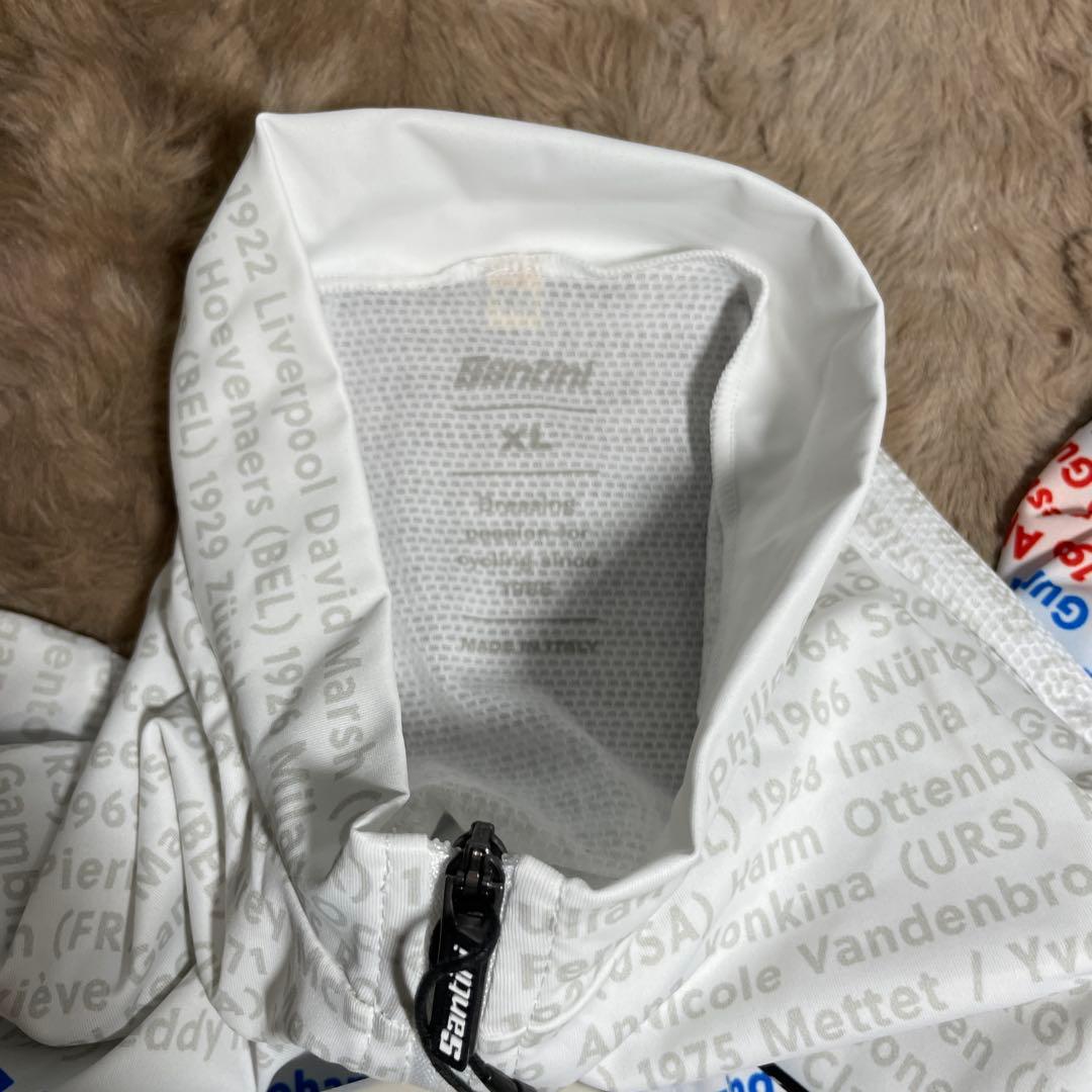 サンティーニ サイクルジャージ UCI WORLD ホワイト アルカンシェルXL