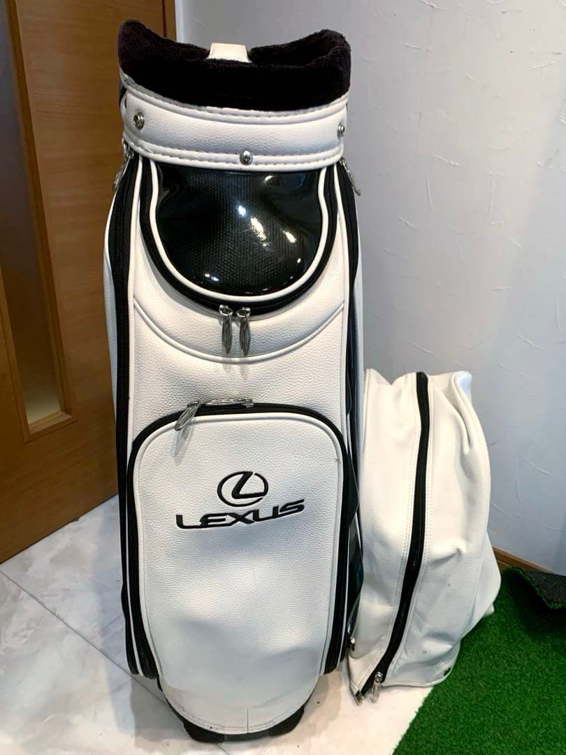 希少　完売　正規品　レクサス　LEXUS 3眼　キャディバッグ　カーボン　合皮