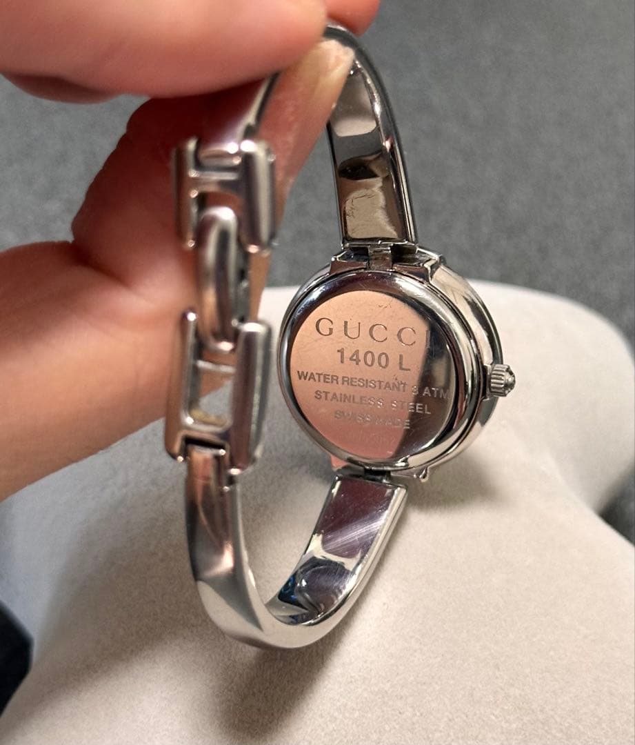 稼働品　グッチ GUCCI レディース腕時計 1400L シルバー