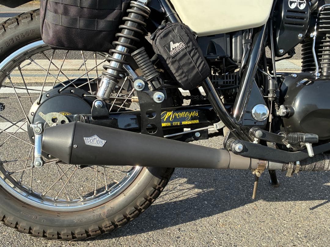 250TR FI対応 GOODSスリップオンマフラー テーパードコーン