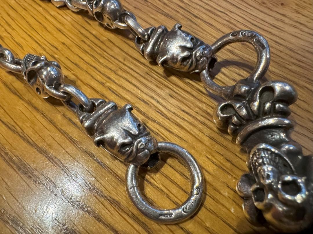 Gabor ガボール クラウンキーパー スカル ヌードル ウォレットチェーン