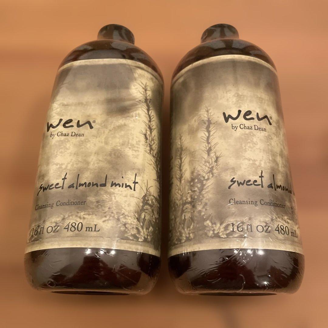ウェンのスイートアーモンドミントのクレンジングコンディショナー、480ml✕2本
