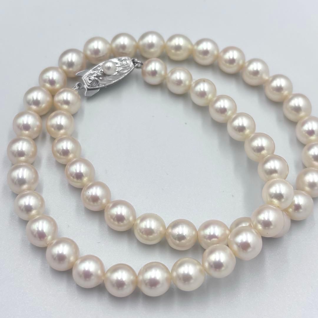 最高峰✨田崎真珠　大珠8mm アコヤ本真珠 ネックレス 照り/干渉色◎ 冠婚葬祭