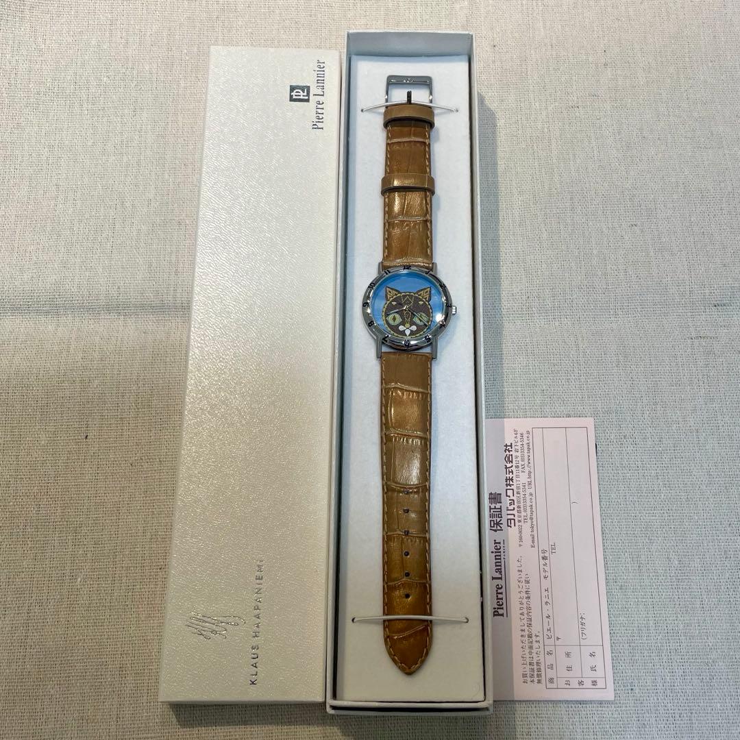 【美品】【希少】【箱付き】世界限定 ピエールラニエ ネコ　猫　メンズ レディース