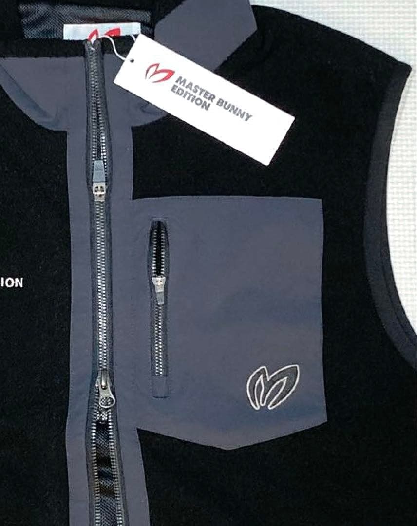 マスターバニーエディション 毛混ブークレ フルジップベスト（BLK／5）