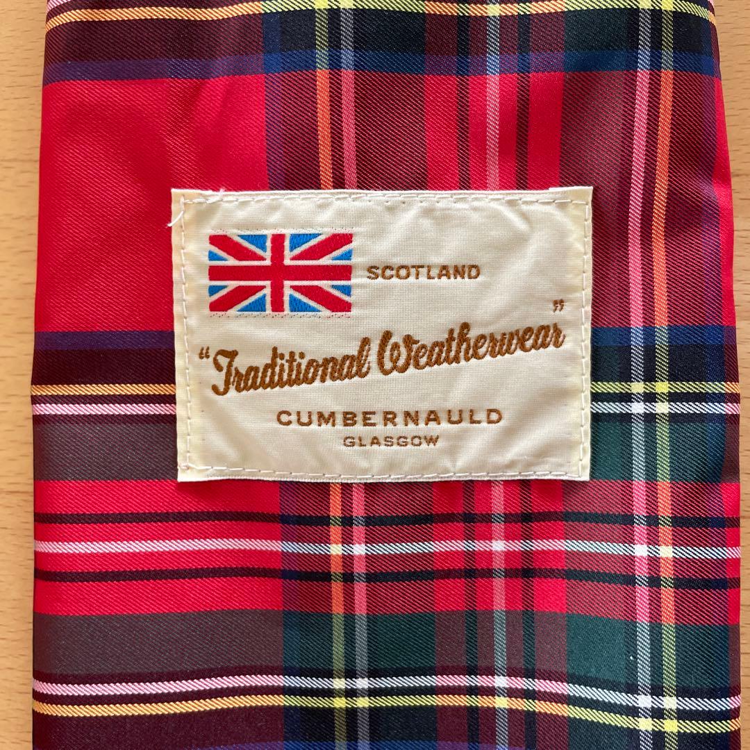 トラディショナルウェザーウェア折りたたみ傘晴雨兼用*タータンチェック