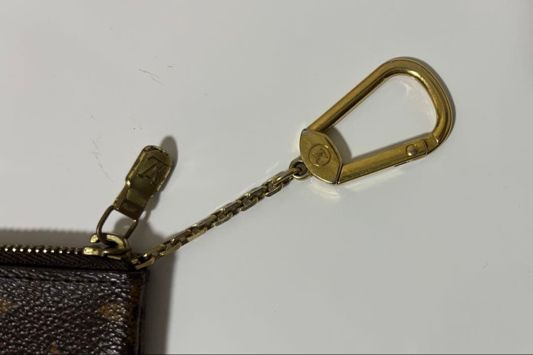 ルイヴィトン ポシェットクレ モノグラム キーケース ケースブラウン