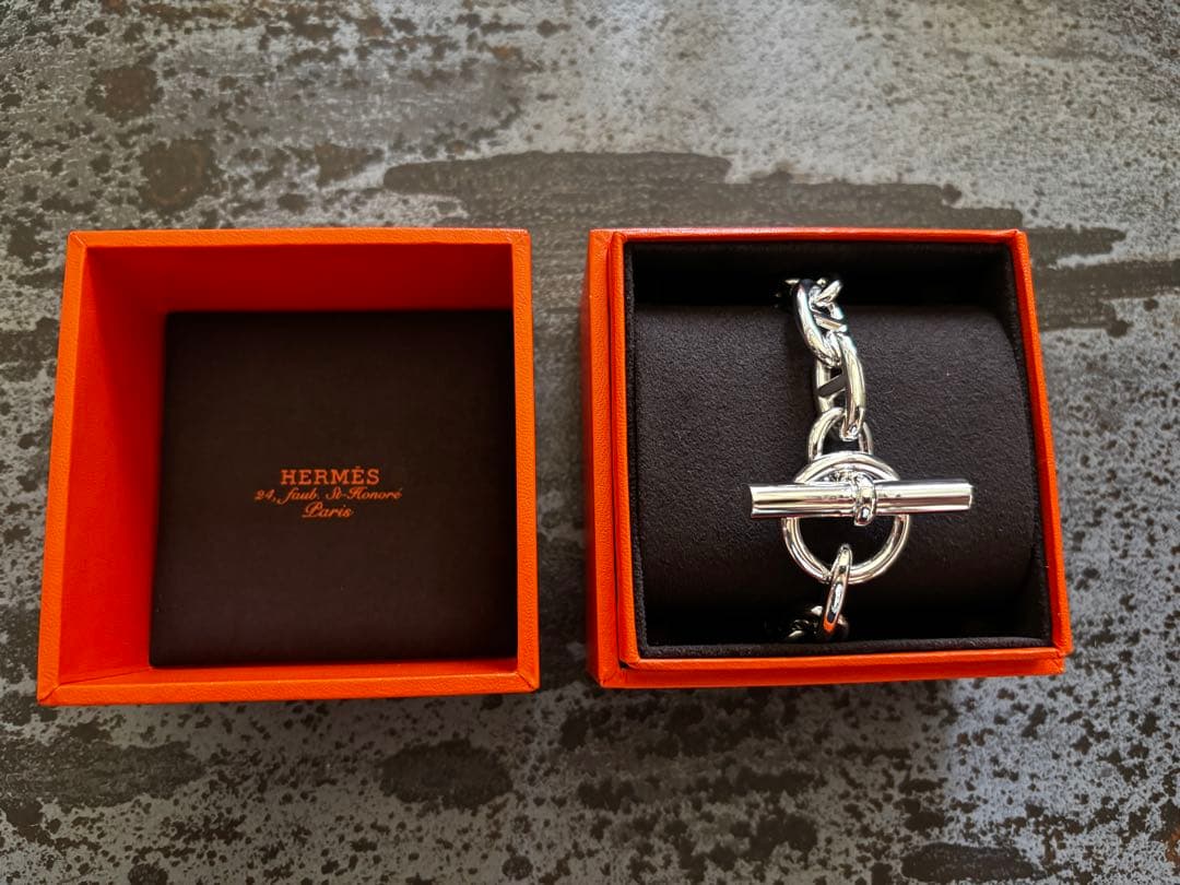 【新品未使用】エルメスシェーヌダンクル GM13コマ　ブレスレット