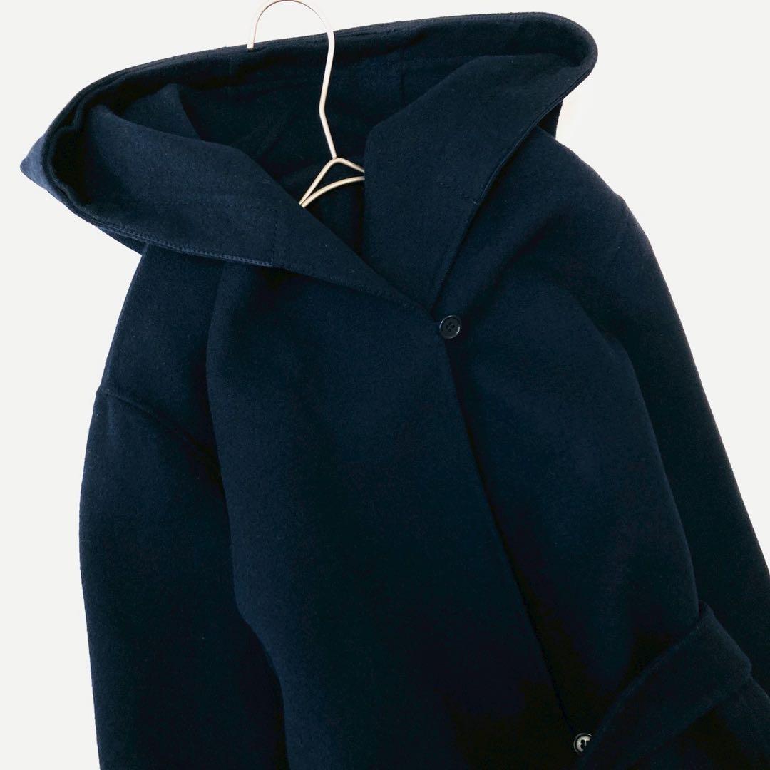 美品✨️マックスマーラ　クチートアマーノ　ベルテッドコート　フード　40