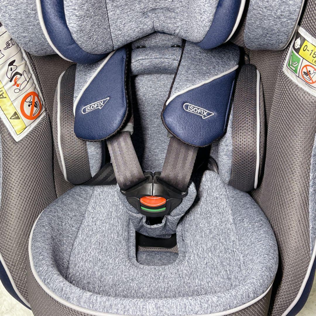 【美品】 Aprica クルリラ プロテクト ISOFIX 限定モデル ネイビー